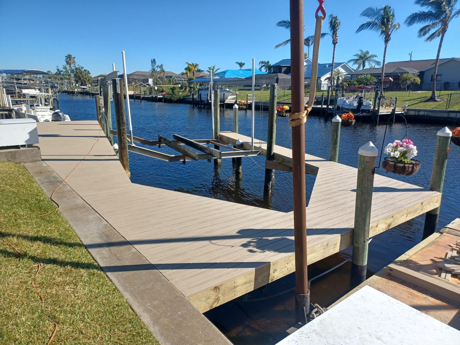 Photo of a new dock.